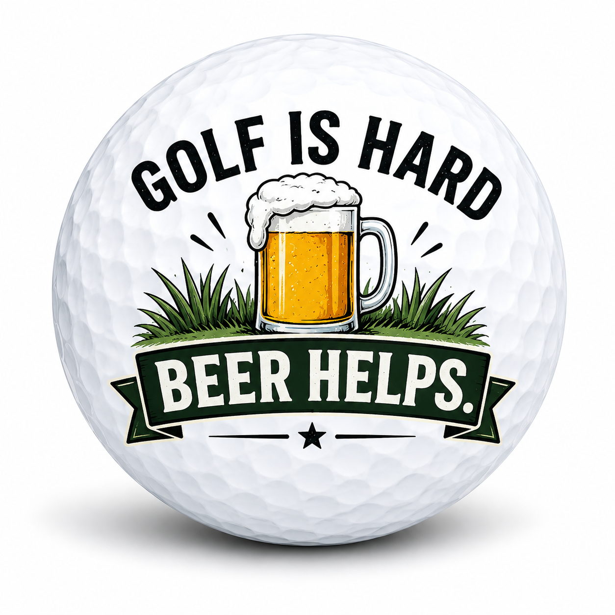 Golf is hard beer helps