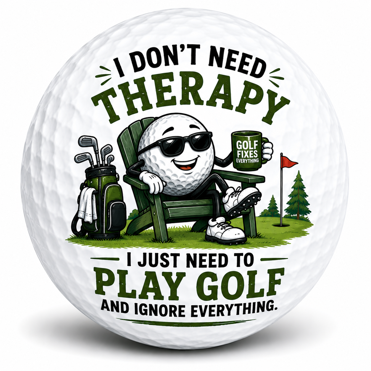 I don't need therapy I just need to play golf and ignore everything