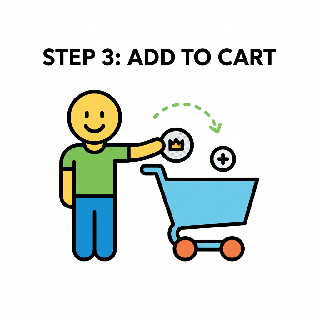 Step 3 Add to cart to pay